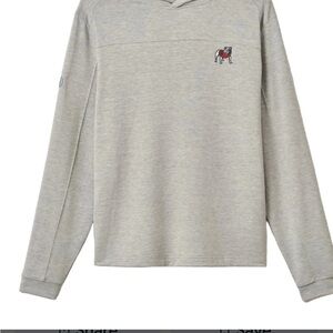johnnie-O Light Gray Hooded Sweatshirt